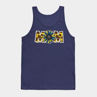 Ukrainian Mom Sunflower Ukraine Flag Colors Tank Top